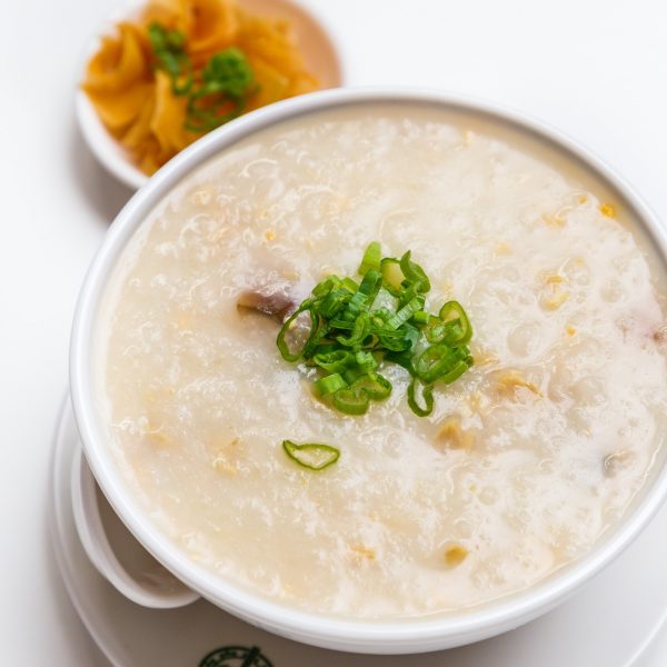 Tim Ho Wan - Congee with Pork and Preserved Egg